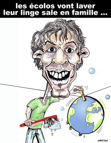 Cartoon: Nicolas HULOT candidat ... (medium) by CHRISTIAN tagged presidentielles,ecologistes