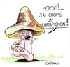 Cartoon: champignons (small) by CHRISTIAN tagged champignons