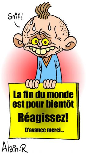 Cartoon: La fin du monde (medium) by Alain-R tagged fin,monde