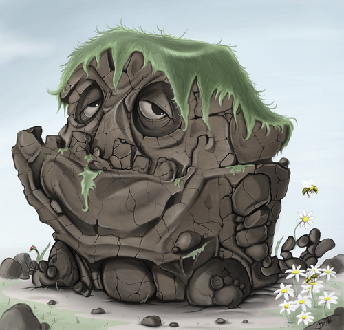 Cartoon: The Rock (medium) by tooned tagged illustrations,cartoon