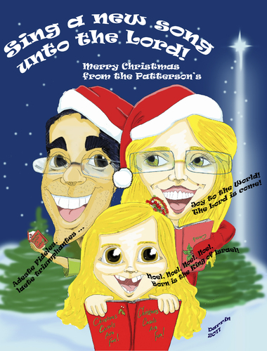 Cartoon: Merry Christmas to all! (medium) by Darr J Patterson tagged caricature,christmas,holiday