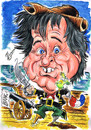 Cartoon: KEN DODD (small) by Tim Leatherbarrow tagged ken,dodd,comedy,liverpool,pirates