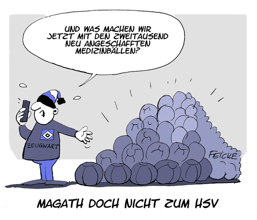 Cartoon: Abgemagath (medium) by FEICKE tagged hamburger,sportverein,hamburg,fussball,trainer,bert,van,marwijk,felix,magath,posse,hamburger,sportverein,hamburg,fussball,trainer,bert,van,marwijk,felix,magath,posse