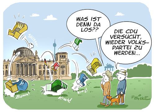 Cartoon: CDU Strandkorb (medium) by FEICKE tagged cdu,amthor,skandal,politik,volkspartei,cdu,amthor,skandal,politik,volkspartei