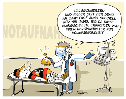 Cartoon: Corona Konsequente Medizin (medium) by FEICKE tagged corona,covid,pandemie,demo,reichsbürger,esoterik,corona,covid,pandemie,demo,reichsbürger,esoterik