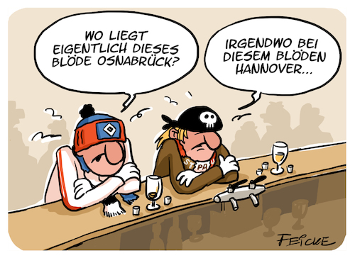 Hsv St Pauli Vs Niedersachsen Von Feicke Sport Cartoon Toonpool