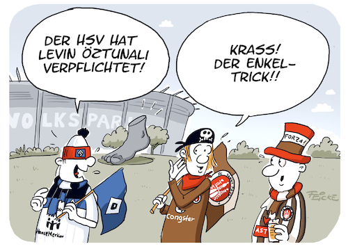 Cartoon: HSV und Öztunali (medium) by FEICKE tagged uwe,seeler,enkel,enkeltrick,hamburg,bundesliga,zwei,verein,hsv,sportverein,fc,sankt,pauli,fussball,fußball,uwe,seeler,enkel,enkeltrick,hamburg,bundesliga,zwei,verein,hsv,sportverein,fc,sankt,pauli,fussball,fußball