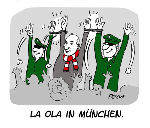 Cartoon: La Ola Bavaria (medium) by FEICKE tagged uli,hoeneß,fc,bayern,münchen,steuern,steuerhinterziehung,selbst,anzeige,bratwurst,bratwürste,millionen,milliarden,la,ola,welle,stadion,fussball,betrug,uli,hoeneß,fc,bayern,münchen,steuern,steuerhinterziehung,selbst,anzeige,bratwurst,bratwürste,millionen,milliarden,la,ola,welle,stadion,fussball,betrug