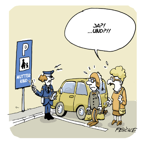 Cartoon: Mami macht das schon (medium) by FEICKE tagged mutter,kind,parken,falschparker,parkplatz,auto,verkehr,mami,kinder,mama,mutter,kind,parken,falschparker,parkplatz,auto,verkehr,mami,kinder,mama