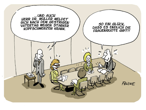 Cartoon: Nach Vatertag im Aufsichtsrat (medium) by FEICKE tagged himmelfahrt,christi,feiertag,vatertag,herrentag,trinken,saufen,tour,vater,papa,unternehmen,gender,geschelcht,gleichberechtigung,frauenquote,heuchler,aufsichtsrat,himmelfahrt,christi,feiertag,vatertag,herrentag,trinken,saufen,tour,vater,papa,unternehmen,gender,geschelcht,gleichberechtigung,frauenquote,heuchler,aufsichtsrat