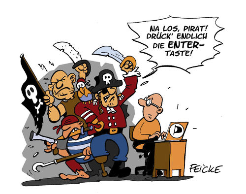 Piraten bereit zum Entern