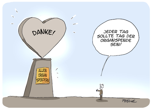 Cartoon: Tag der Organspende (medium) by FEICKE tagged organspende,organspende