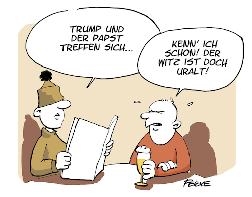 Trump und der Papst treffen sich