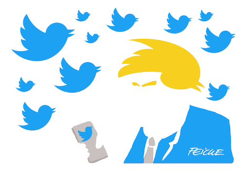 Cartoon: Twump (medium) by FEICKE tagged trump,twitter,twump,trump,twitter,twump