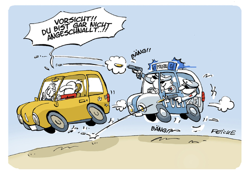 Cartoon: Verfolgungsjagd (medium) by FEICKE tagged polizei,räuber,jagd,verkehr,regeln,polizei,räuber,jagd,verkehr,regeln