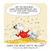 Cartoon: Meine erste Milllion (small) by FEICKE tagged toonpool,million,feicke,freu,dagobert,duck