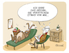 Cartoon: Osterhase beim Therapeuten (small) by FEICKE tagged ostern,hase,osterhase,eier,verstecken,therapie,psychologe,psychiater
