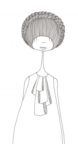 Cartoon: I want this shirt (medium) by maicen tagged illustration,drawing,girl,hair,shirt,maicen
