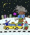 Cartoon: der Kofferraum (small) by Sergei Belozerov tagged kofferraum,elefant,taxi
