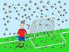 Cartoon: hagelfall (small) by Sergei Belozerov tagged hagel,hail,torwart,goalkeeper,fussball,ball