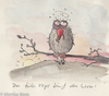 Cartoon: Der frühe Vogel fängt den Wurm (small) by monika boos tagged sprichwörter,voegel,wurm,früh,morgen,bird,early