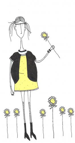 Cartoon: flower power (medium) by jannis tagged people
