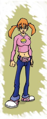 Cartoon: comicstyle girl (medium) by mil tagged girl,comicstyle,mil