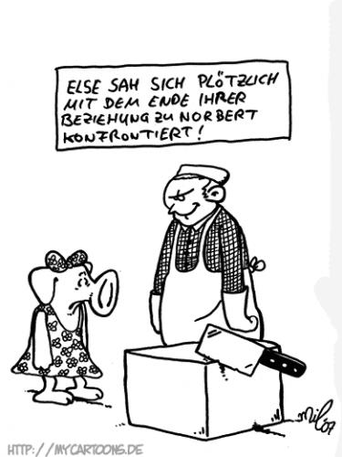 Cartoon: Else (medium) by mil tagged cartoon,schwein,beziehung,mil