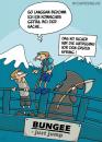Cartoon: Bungee Tod (small) by mil tagged tod bungee sprung springer bedenken angst jump death