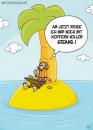 Cartoon: Insel Geld (small) by mil tagged geld,einsame,insel,schiffbrüchiger,mann,schiffbruch,unglück,koffer,steaks,essen