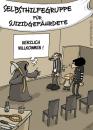 Cartoon: SHG TOD (small) by mil tagged tod selbsthilfegruppe suizid selbstmord suizidgefährdet hilfe probleme lösung