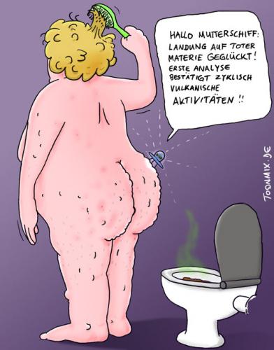 Cartoon: Fremde Welten (medium) by Toonmix tagged arsch,ufo,gammelfleisch