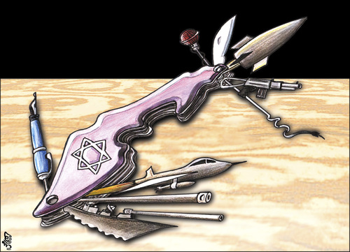 Cartoon: Madness power (medium) by samir alramahi tagged palestine,wepon,nowar,israil,ramahi