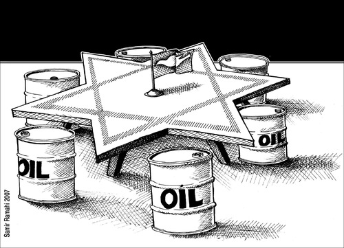 Cartoon: PEACE17 (medium) by samir alramahi tagged peace,dove,oil,arab,ramahi,cartoon,israel,palestine