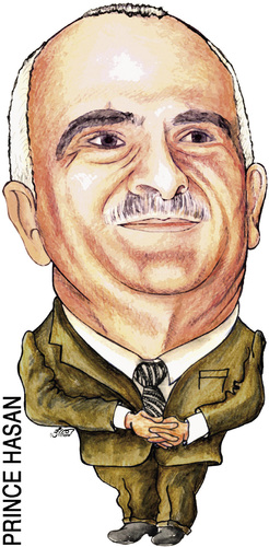 Cartoon: Prince hasan (medium) by samir alramahi tagged hasan,jordan,ramahi,arab,portrait