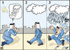 Cartoon: ARAB  and  WIKILEAKS (small) by samir alramahi tagged arab,wikileaks,rain,prayer,ramahi,cartoon