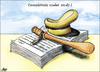Cartoon: clames under study (small) by samir alramahi tagged arab,jordan,ramahi,cartoon