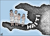 Cartoon: HAITI (small) by samir alramahi tagged haiti,earthquake,map,ramahi,cartoon,children,nature