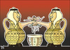Cartoon: Icons of Painful (small) by samir alramahi tagged jordan,arab,ramahi,social,clan,based,violence,cartoon