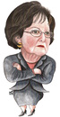 Cartoon: Leila Sharaf of jordan (small) by samir alramahi tagged leila,sharaf,jordan,arab,ramahi,cartoon,portrait