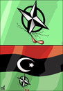 Cartoon: nato and lybia (small) by samir alramahi tagged nato lybia arab ramahi cartoon