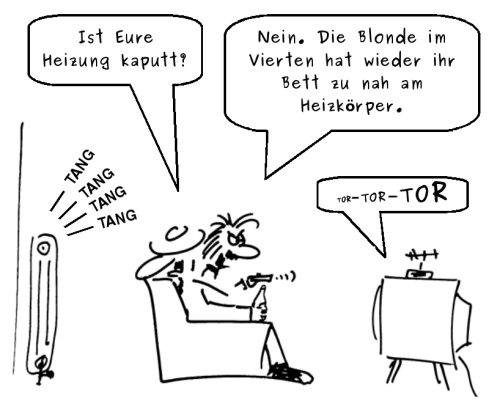 Cartoon: Heisse Sache (medium) by docdiesel tagged nachbarn,altbauwohnung