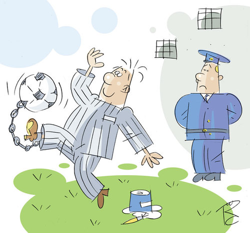 Cartoon: wordless (medium) by Sergey Repiov tagged football