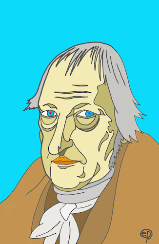 Cartoon: 250 Jahre Hegel (medium) by Erwin Pischel tagged hegel,philosoph,philosophie,idealismus,philosophiegeschichte,logik,naturphilosophie,wissenschaftstheorie,soziologie,geschichte,historie,theologie,politik,jurisprudenz,kunsttheorie,jakob,schlesinger,pischel