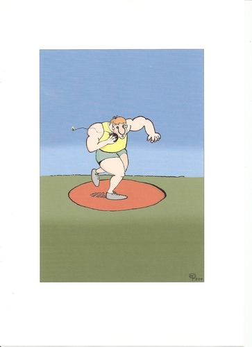 Cartoon: Emotionales Doping (medium) by Erwin Pischel tagged sprengstoff,bombe,leichtathletik,doping,kugel,explosion,pischel