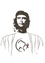 Cartoon: Che Guevara unknown (small) by Erwin Pischel tagged che,guevara,wein,weinglas,pischel