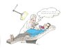 Cartoon: Gesundheitsservice (small) by Erwin Pischel tagged zahnarzt zahnbehandlung zähne zahn zunge geldschein geld zange patient pischel