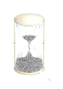 Cartoon: Stundenglas (small) by Erwin Pischel tagged stundenglas,zeit,zeitfluss,warten,waitung,pischel