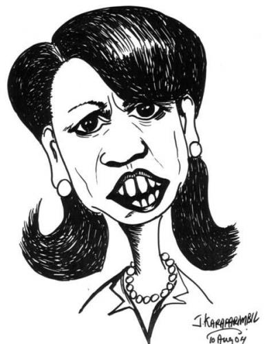 Cartoon: Caricature of Condoliza Rice (medium) by jkaraparambil tagged condoliza,rice,liza,joseph,karaparambil,us,politics,jkaraparambil