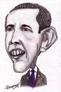 Cartoon: Barack Obama (small) by jkaraparambil tagged barck obama uspresident caricature joseph karaparambil jkaraparambil
